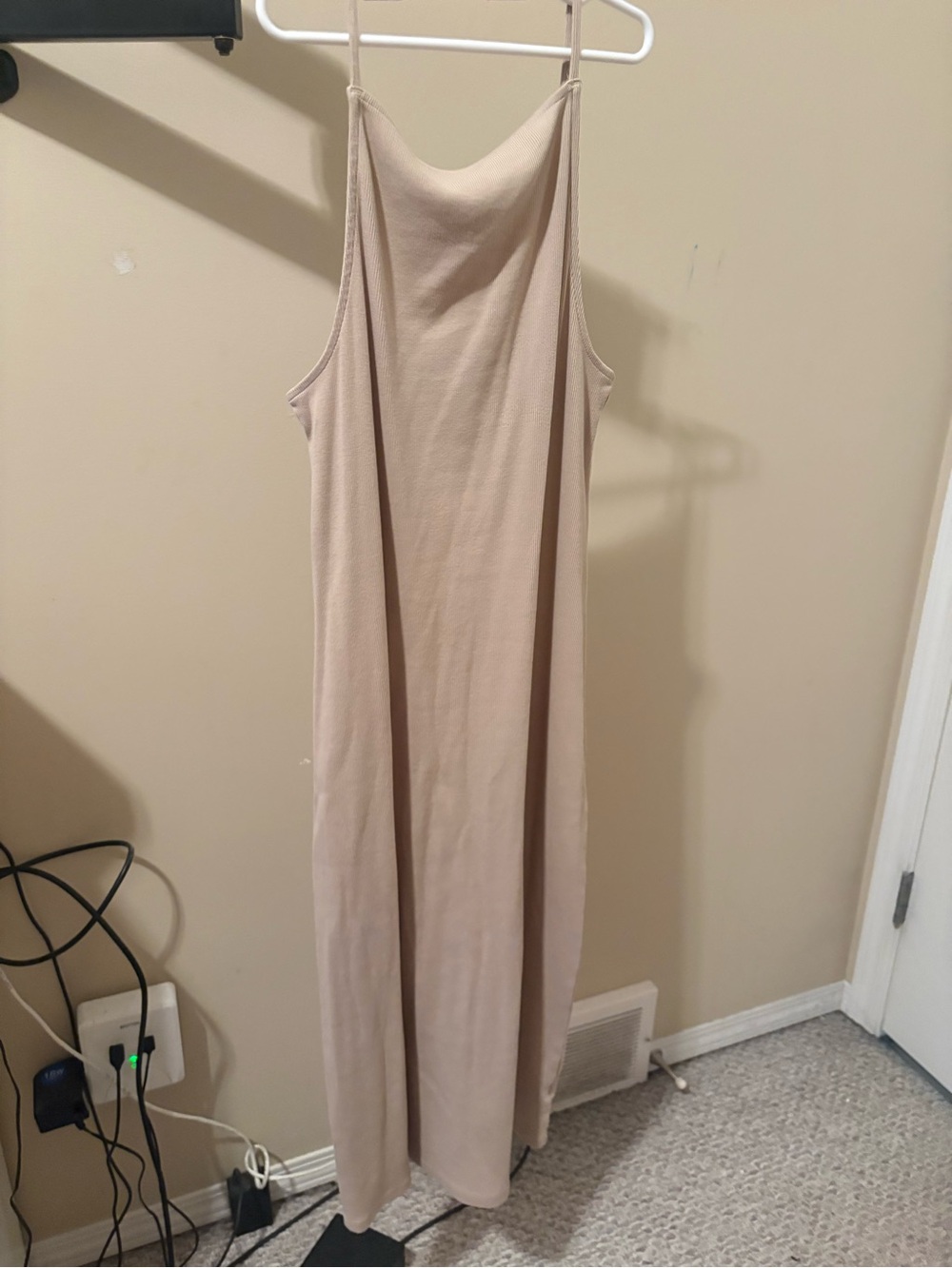 Old Navy Beige Maxi Slip Dress
